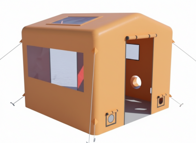 Палатка надувная пневмокаркасная (оперативный штаб) 2,6 х 2,6 х 2,3 м