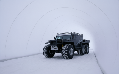 бескаркасная палатка для ремонта и отогрева техники